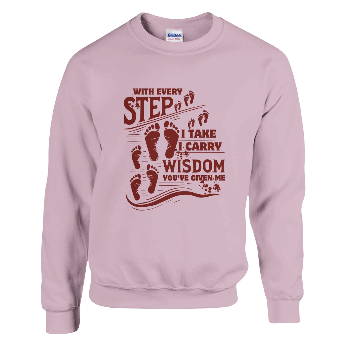 With Every Step - A Heartfelt Gift for Mom - Light Pink - Sweatshirts