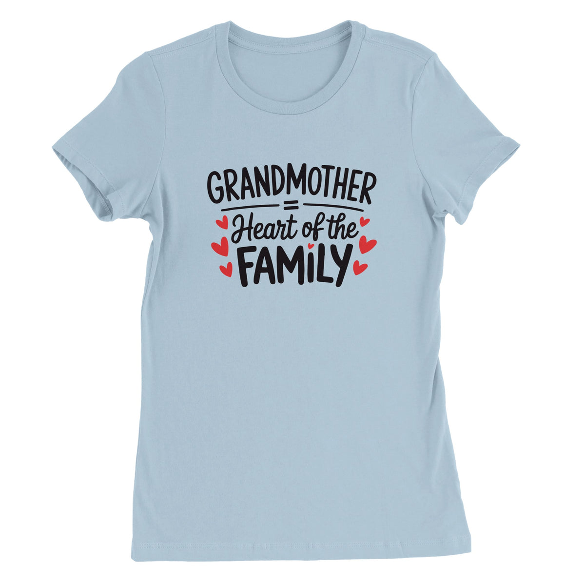 Bella + Canvas Grandma Tee – Family Tribute Gift - Baby Blue - T-Shirt