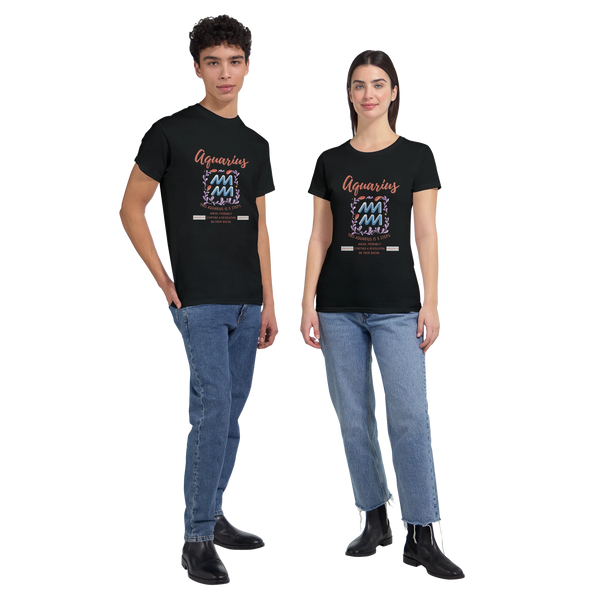 Zodiac Sign T-Shirt – Gift of the Stars - Aquarius - T-Shirts