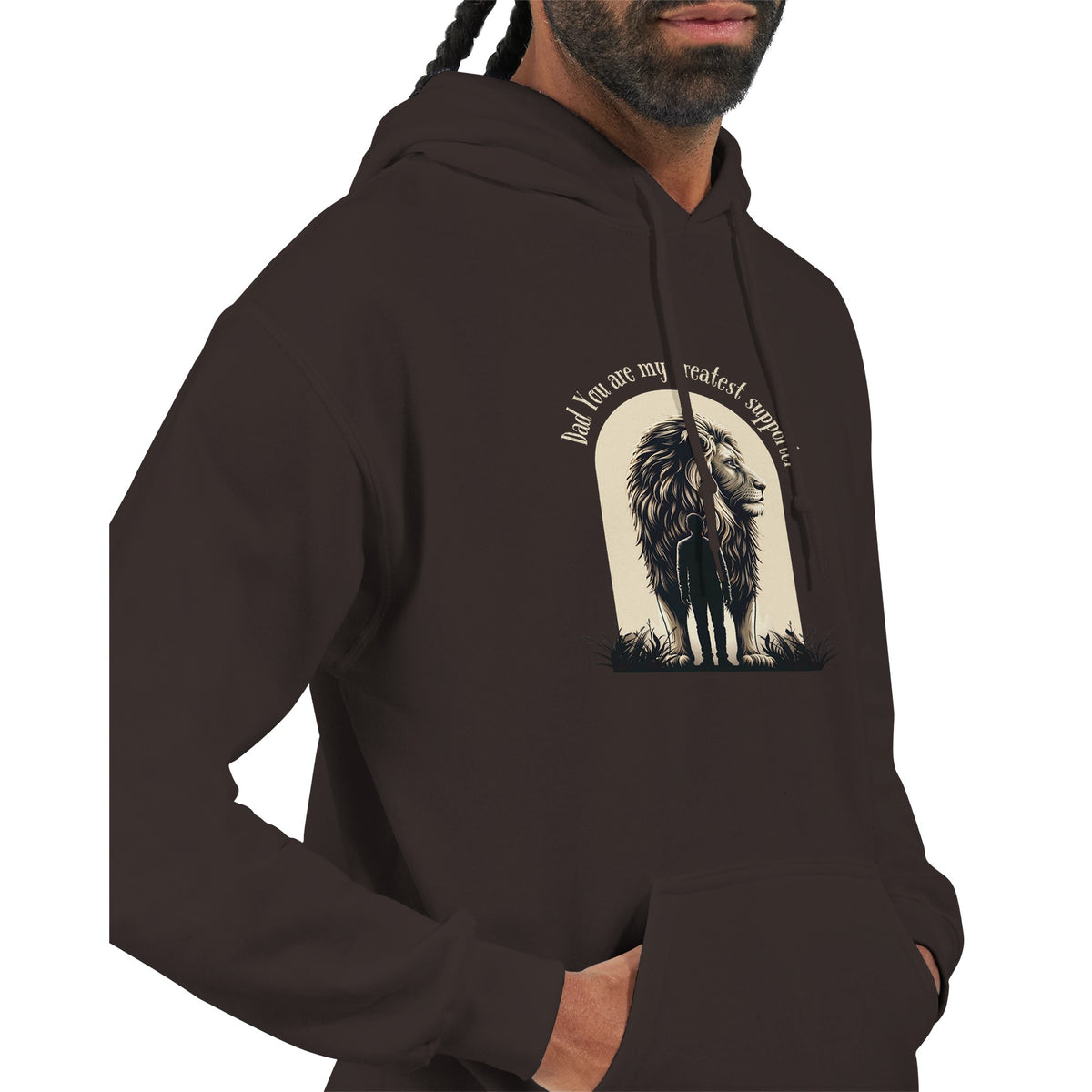 Serenity & Love - The Father-Child Connection - Dark Chocolate - Hoodies