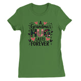 I Hug You Tee – Floral Bella + Canvas for Grandma - Leaf - T-Shirt
