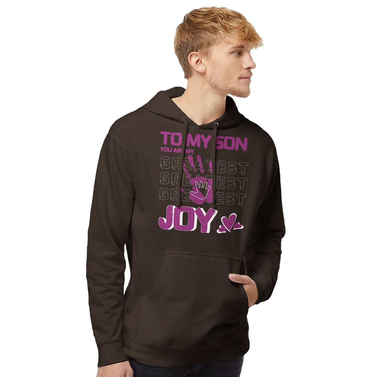 My Joy, My Son - A Mother's Message in Every Stitch - Brown - Sweatshirts