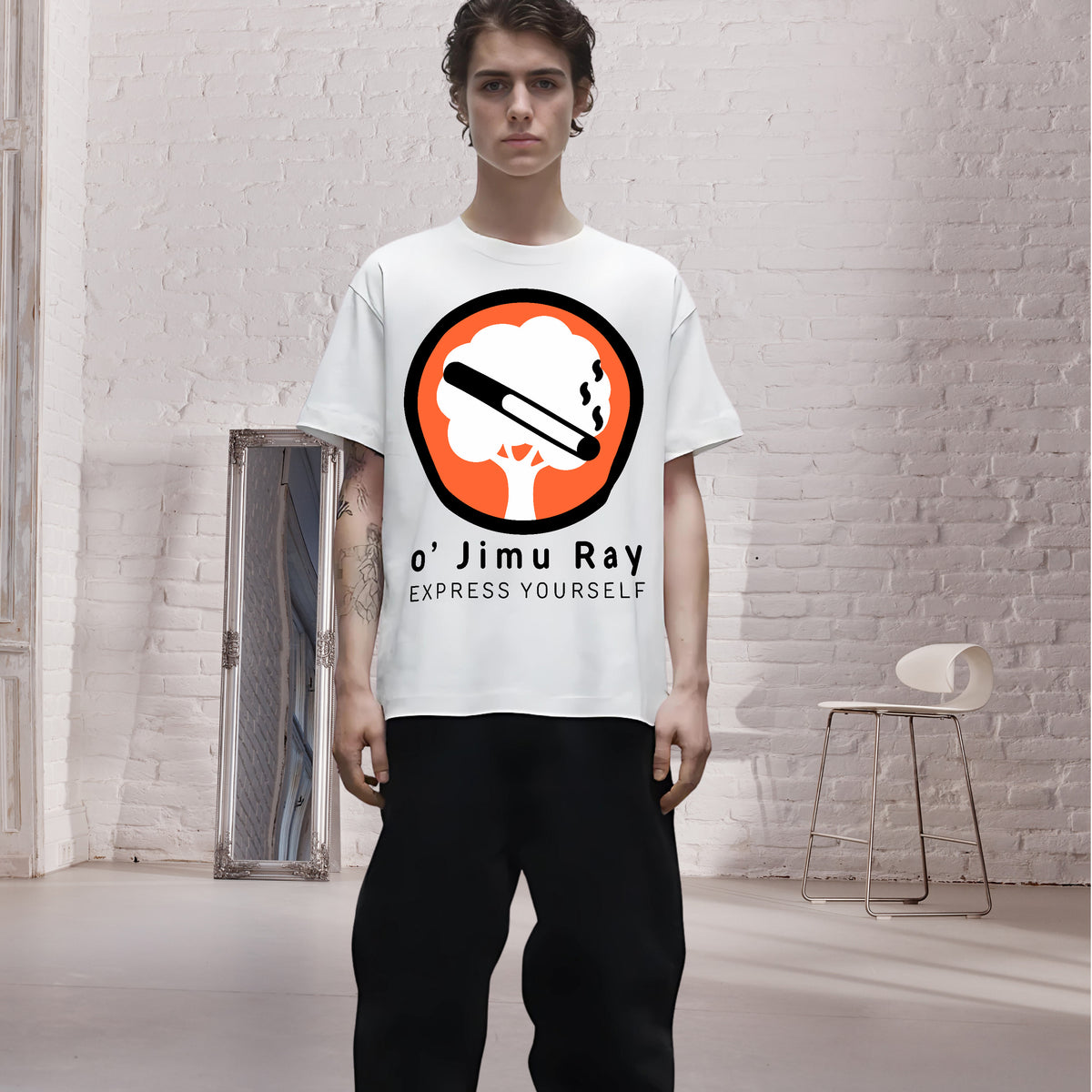 Nature & Nurture - Thoughtful Cigarette Art Tee - - T-Shirts