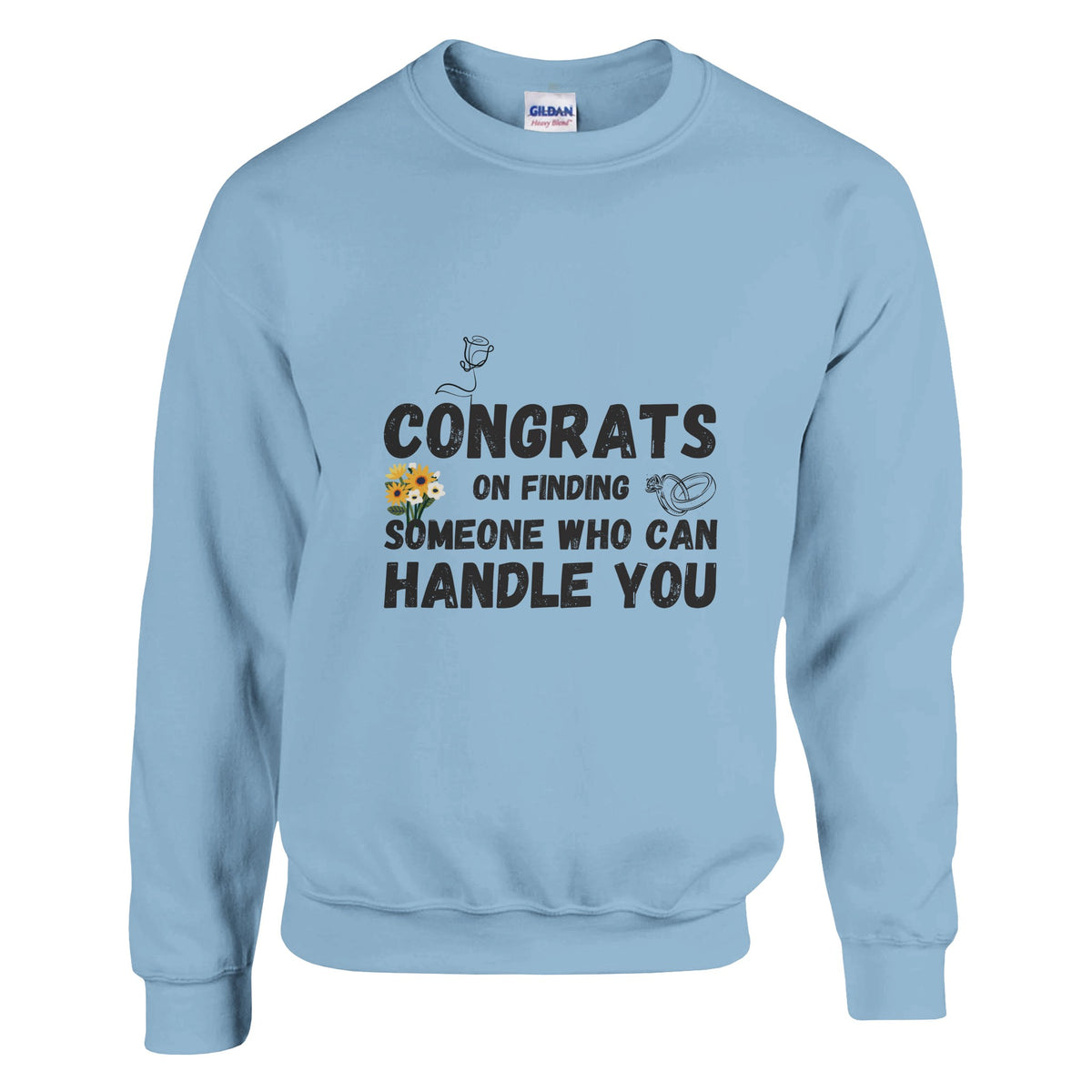 Handle With Care - Congrats Crewneck - Light Blue - Sweatshirts