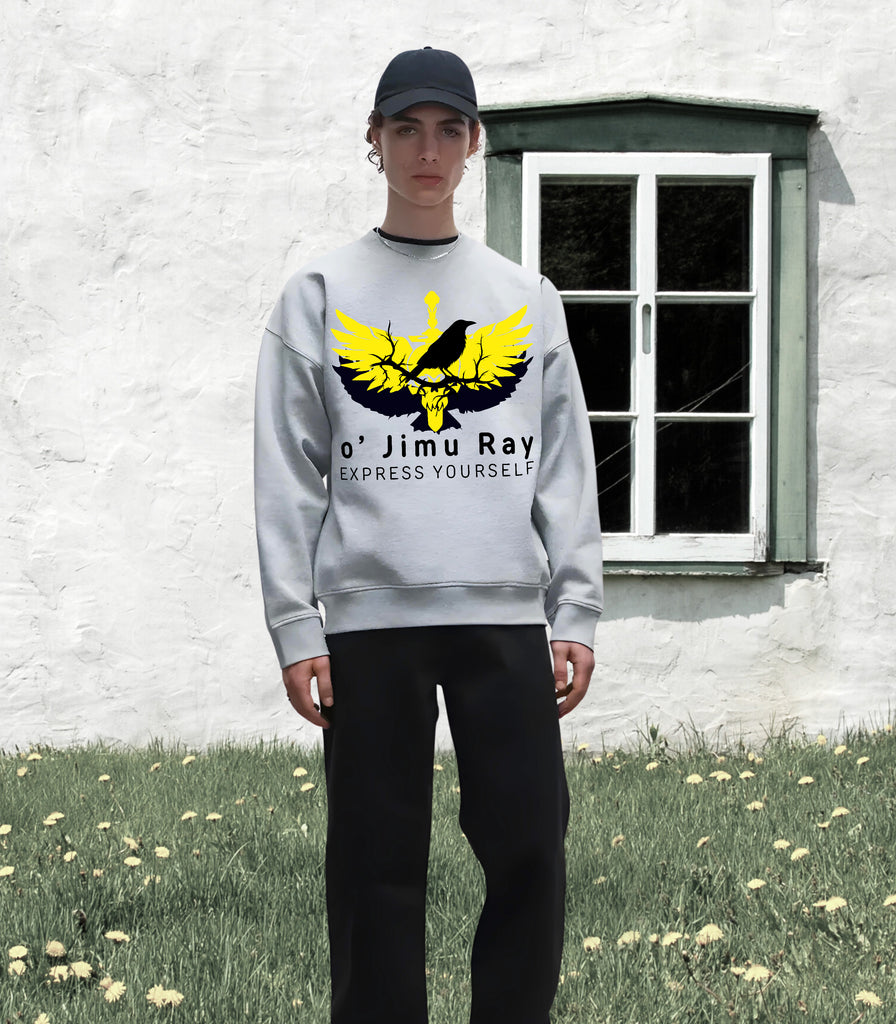 Raven Warrior - Bold Statement Sweatshirt - - Sweatshirts