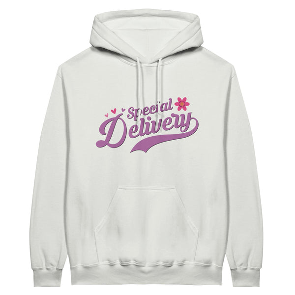 Special Delivery - Blossoming Memories Unfold on this Classic Hoodie - White - Hoodies