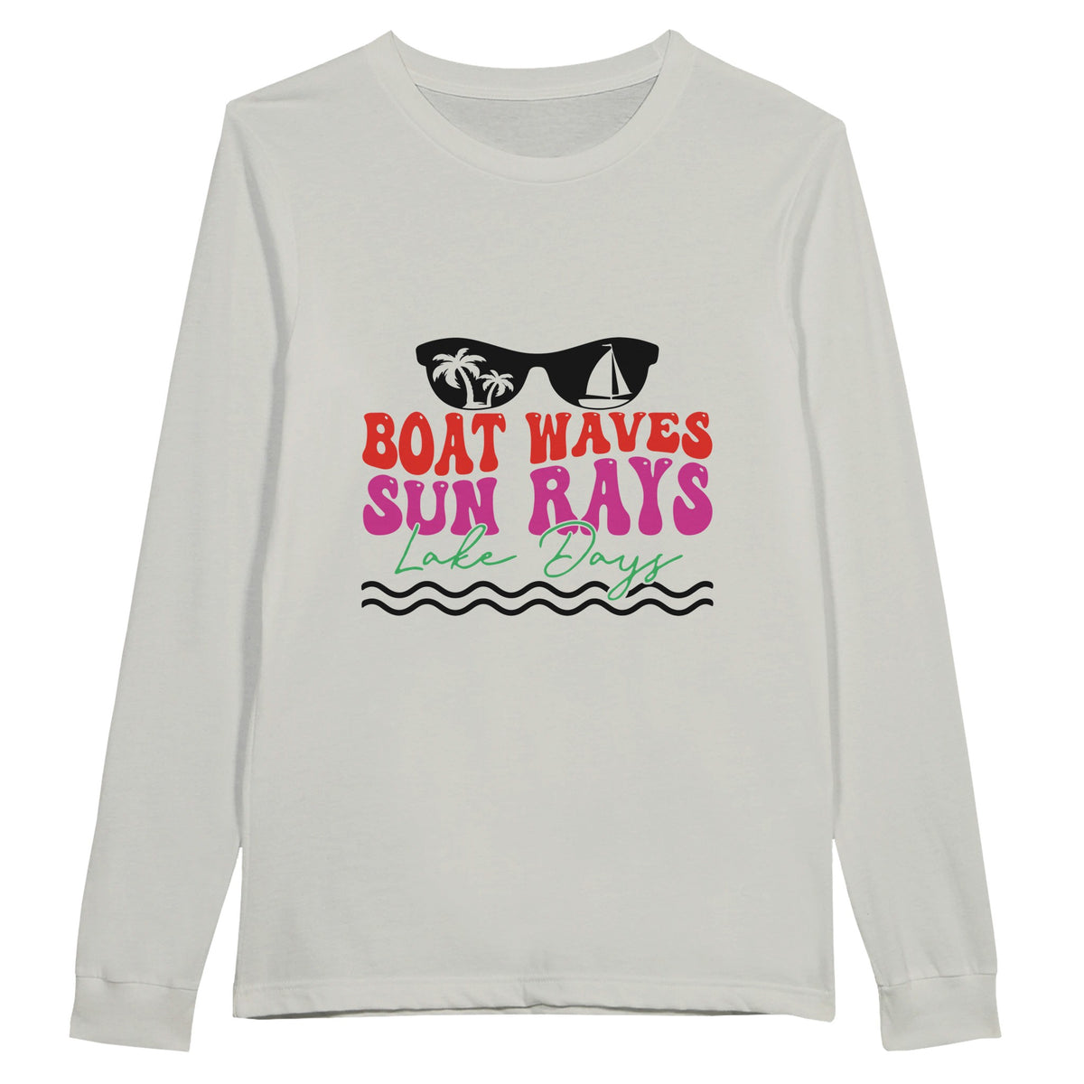 Sail Away - BOAT WAVES, SUN RAYS Adventure - Ash - Sweatshirt