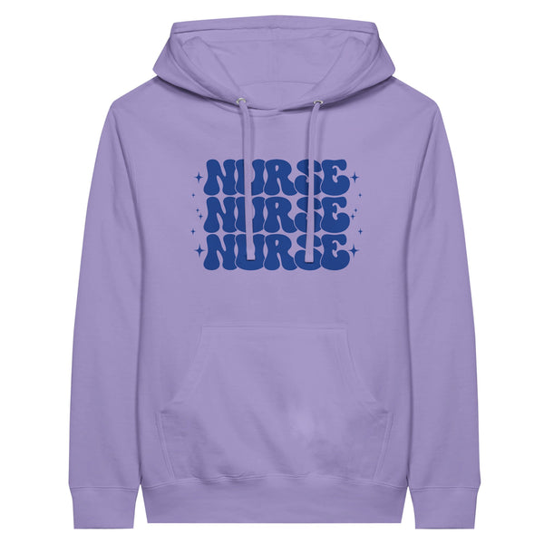 The Heartbeat of Care - Nurse Pullover Hoodie - Lavender - Hoodies