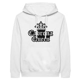 Regal Memories - Qabrona Queen Premium Unisex Hoodie - White - Print Material