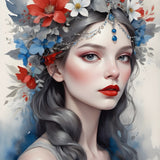 Ethereal Beauty Floral Portraits - - Framed Posters