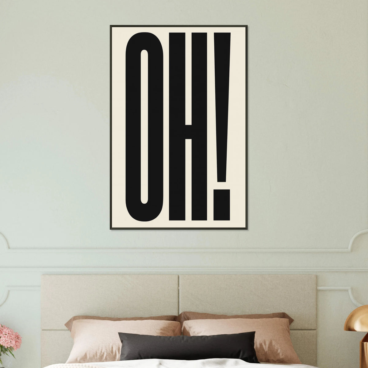 OH! – Bold Minimalist Metal Framed Poster Gift - - Metal Framed Posters