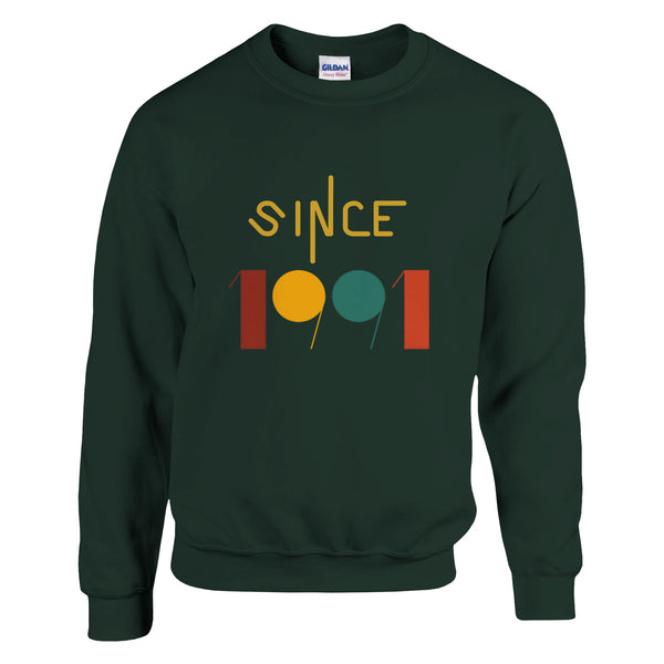 Year Your Choice Classic Unisex Crewneck - Soft Cotton-Poly Blend - Forest Green - Crewneck Sweatshirts