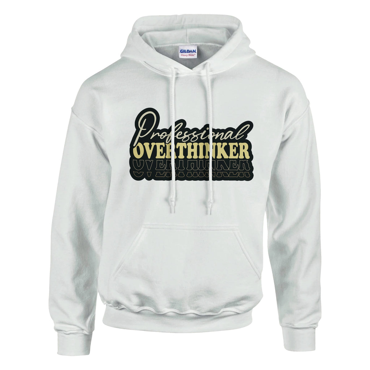 Overthink in Style - Professional OVERTHINKER Gear - White - Hoodies