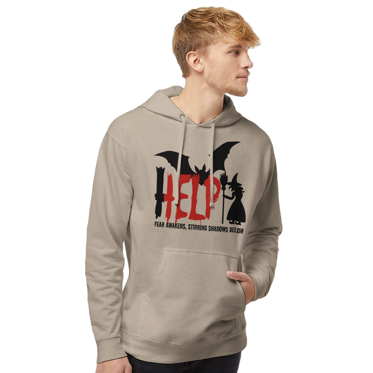 HELP! Dark Shadows Hoodie for Halloween - cement - Sweatshirts