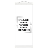 Stunning Art Display - Premium Customizable Poster - 20x50 cm 8x20″ White wall hanger - Posters With Hanger