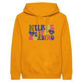 Heartfelt Nursing Life Premium Unisex Pullover Hoodie - Gold M - Print Material