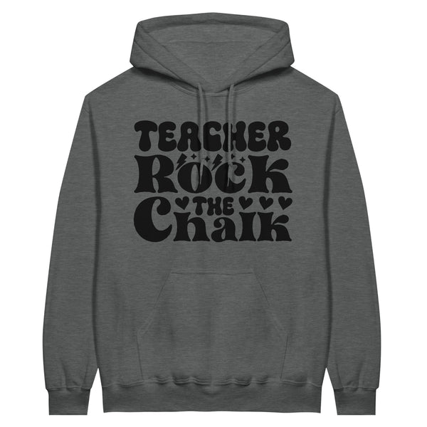 Lessons in Style - Chalkboard-Inspired Design - Graphite Heather - hoodie