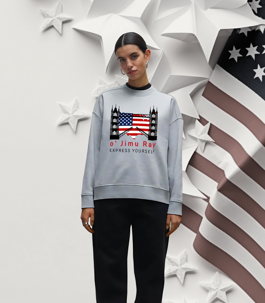 Stars & Stripes Bold 4th July Sweatshirt - - Sweatshirts