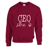 CEO of Kindness - Empower Yourself and Others - Cardinal Red - Crewneck Sweatshirts