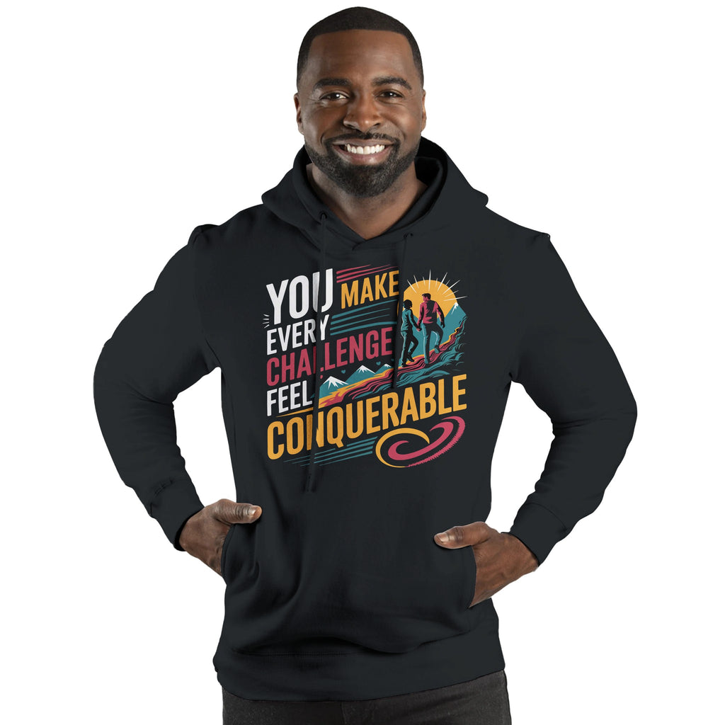 Facing Life’s Challenges Together – A Hoodie for Him - Black - Hoodies