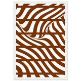 Flowing Lines - Contemporary Wall Art - 30x45 cm 12x18″ White frame - Wooden Framed Posters