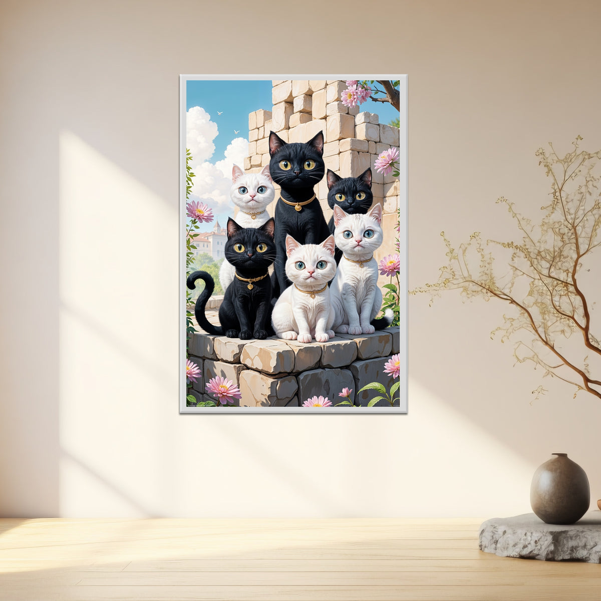 Purr-fect Companions - 24x36 - Framed Posters