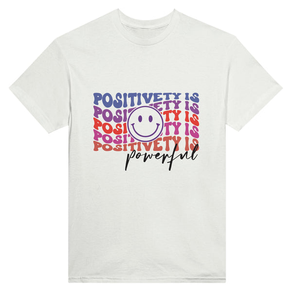 Power of Positivity Tee - Embrace the Strength - White - T-shirts