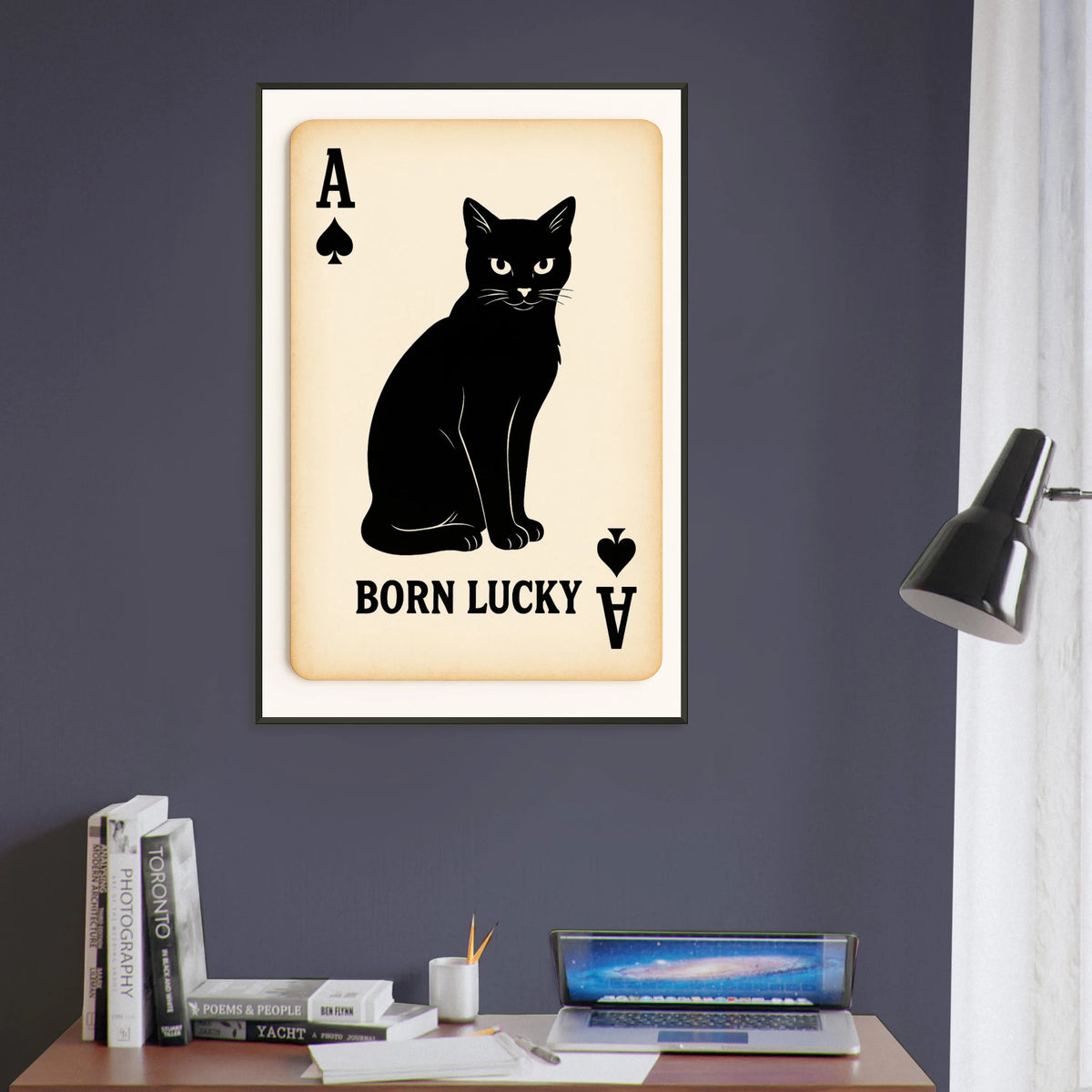 Gift the Ace of Luck – Cat Metal Framed Poster - Default Title - Metal Framed Posters