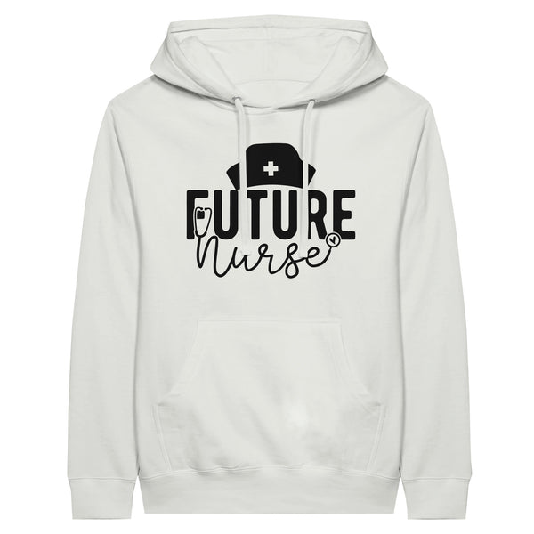 Future Nurse - Embrace Your Calling with Every Thread - White - Hoodies