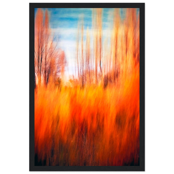 Autumn's Embrace - Framed Premium Poster - 30x45 cm 12x18″ Black frame - Wooden Framed Posters