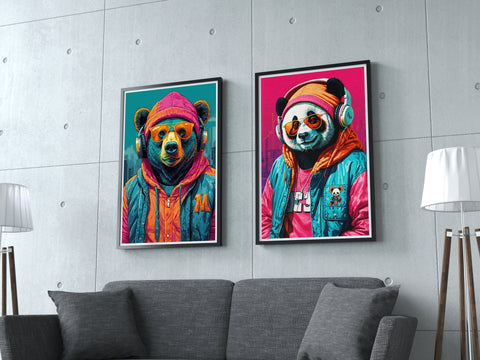 Image of Hipster Beats - Bear & Panda