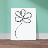 Modern Flora - Artistic Flower Canvas - - Canvas Prints