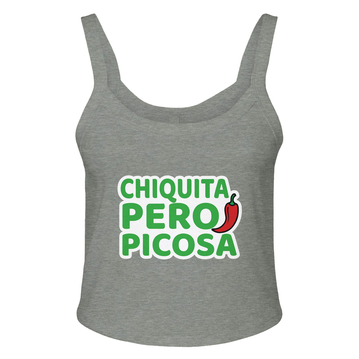 Hot & Petite - Chiquita Pero Picosa Apparel - Athletic Heather - Tank Tops