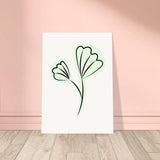 Graceful Simplicity - Delicate Floral Artwork - 50x70 cm 20x28″ - Posters