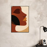 Golden Serenity – Abstract Metal Framed Poster Gift - - Metal Framed Posters