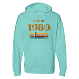 Stylish & Cozy Midweight Hoodie – Personalize the Year - Mint - Sweatshirts