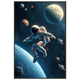 Nebula Dreams - Ethereal Woman Portrait - - Metal Framed Posters