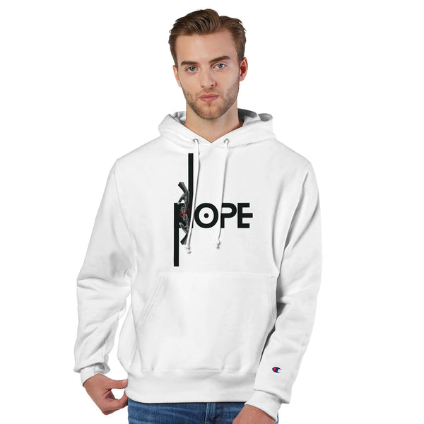 Radiate Hope with Elegance - White - Pullover Hoodies