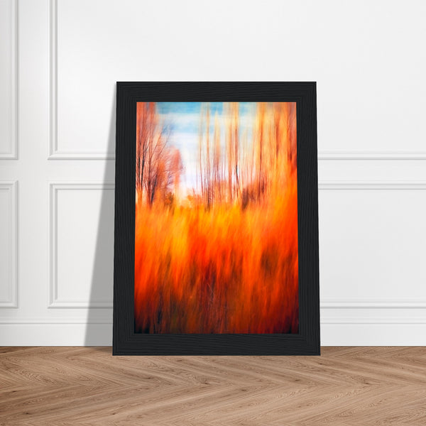 Autumn's Embrace - Framed Premium Poster - - Wooden Framed Posters