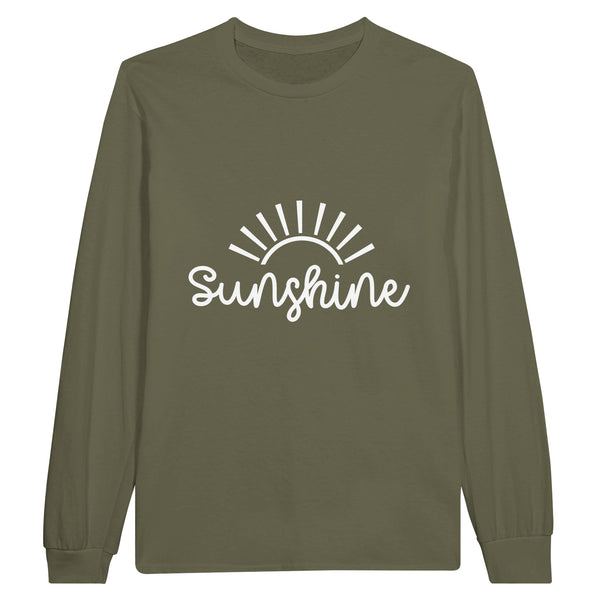 Everyday Sunshine - Classic Cotton Longsleeve - Military Green - Long Sleeve T-shirts