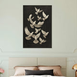 Flight of Peace – Doves Metal Framed Poster Gift - - Metal Framed Posters