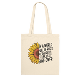 Be a Sunflower Tote Bag – Gift for Daughter - Default Title - Tote Bags