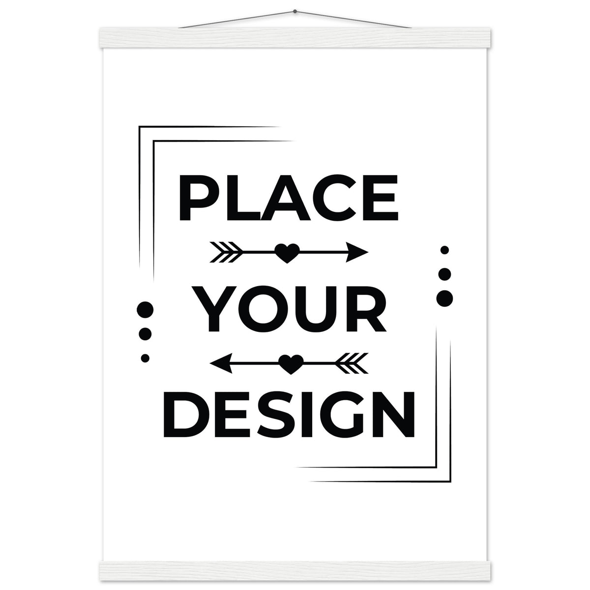 Stunning Art Display - Premium Customizable Poster - A2 (42 x 59.4 cm) White wall hanger - Posters With Hanger