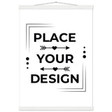 Stunning Art Display - Premium Customizable Poster - A2 (42 x 59.4 cm) White wall hanger - Posters With Hanger