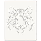 The Silent Majesty - Tiger Line Art Poster - - Posters