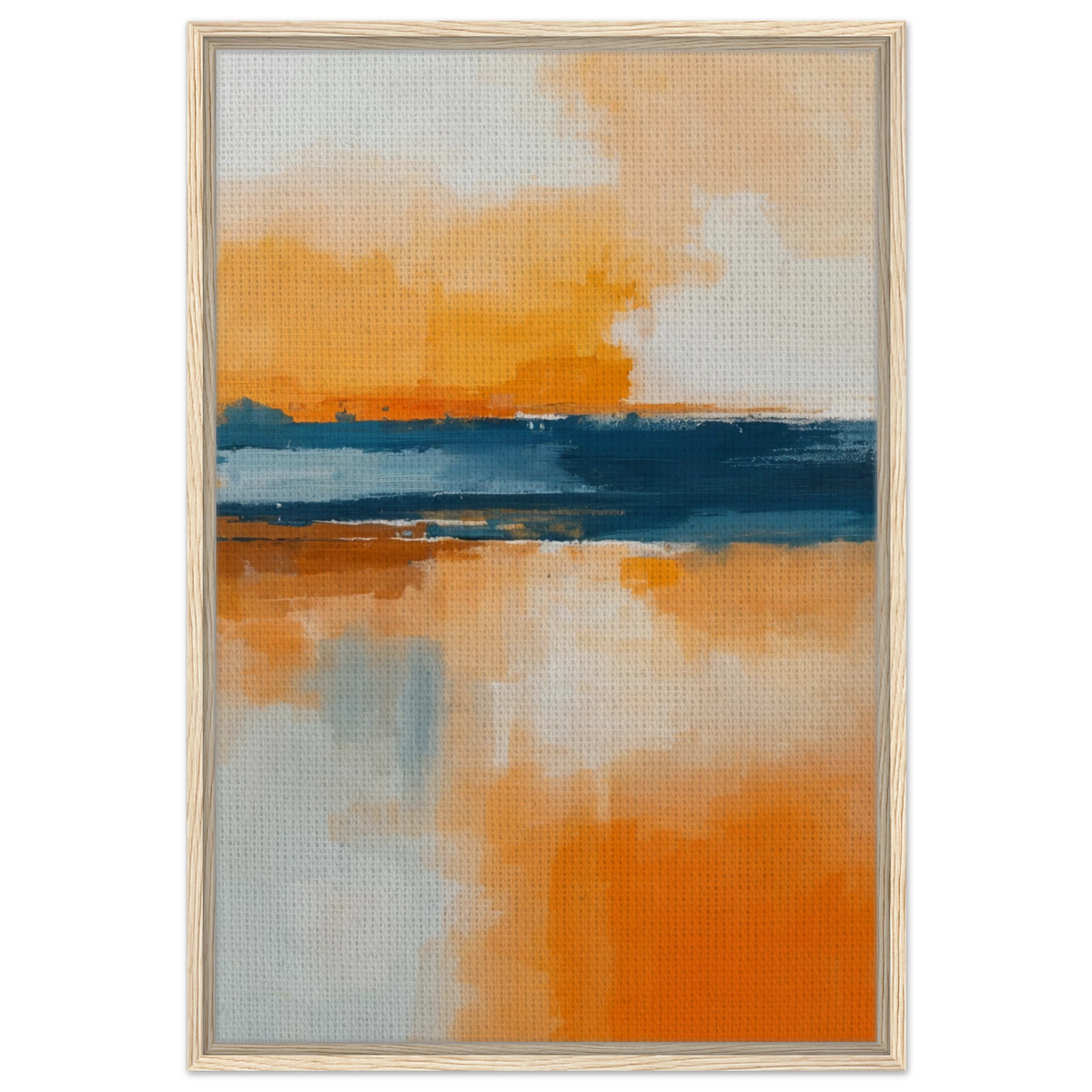 Gift a Bold Horizon – Abstract Framed Canvas - - Canvas