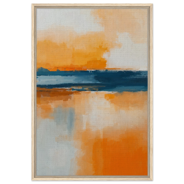 Gift a Bold Horizon – Abstract Framed Canvas - - Canvas