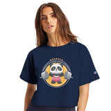 Strength in Cuteness - Panda Power for Gym Lovers - Navy - T-Shirts