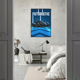 Futuristic Elegance - Premium Framed Poster - - Wooden Framed Posters