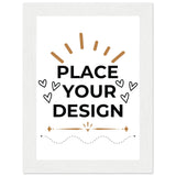 Vivid Decor - Semi-Glossy Customizable Posters with Sturdy Wooden Frames - 13x18 cm 5x7″ White frame - Wooden Framed Posters